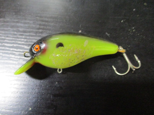 Used Cordell Big O Green with Black Back Rattling Crankbait Lure