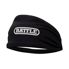 New Battle Lightweight Mesh Skull Wrap - White with Black Logo