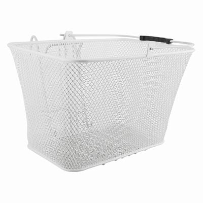 Load image into Gallery viewer, New Sunlite Mesh Lift-Off Deluxe Bike Basket - White
