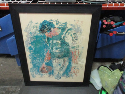 Joe Namath by Leroy Neiman Serigraph Framed Print on Board 24