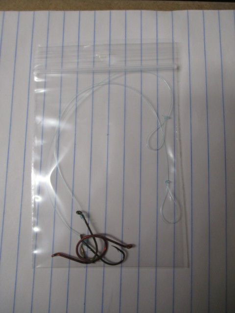 Used 4 Piece Fishing Hooks & Line