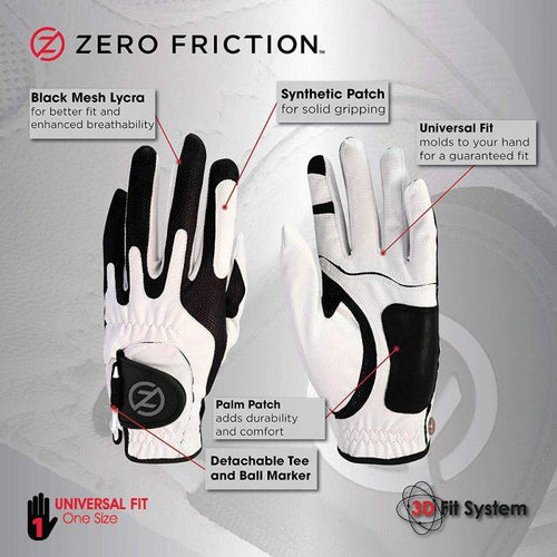 New ZERO FRICTION MEN'S COMPRESSION GOLF GLOVE