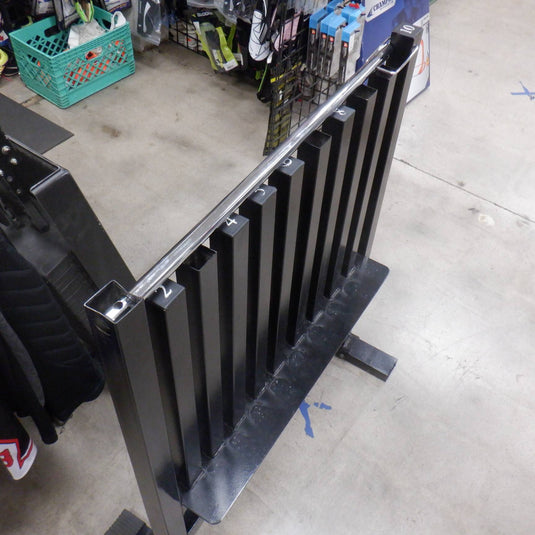 Used 10 Row Neoprene Dumbbell Rack