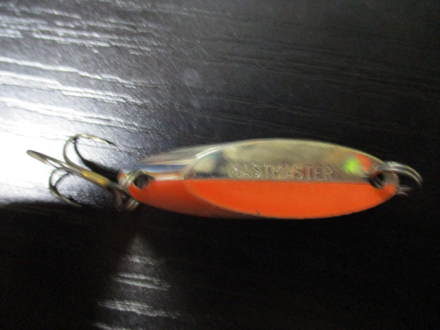 Load image into Gallery viewer, Used Acme Kastmaster Spoon - 1/2 oz. - Chrome Fluorescent Orange Stripe
