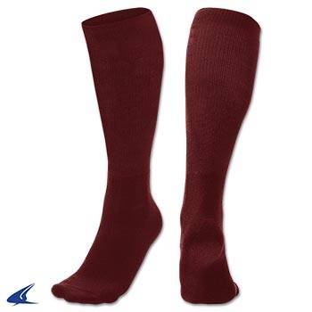 New Champro Maroon Multi-Sport 100% Polyester Sock Size Medium