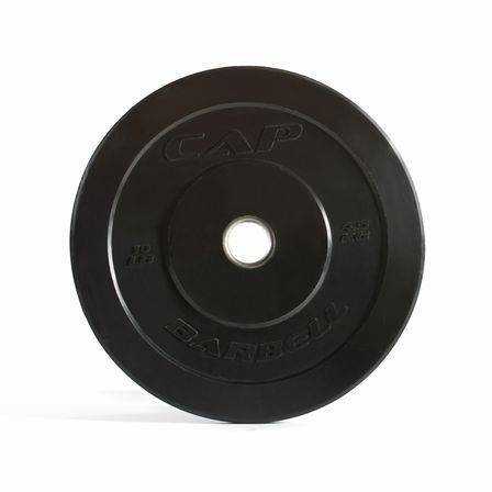 New Cap SIOC 25 lb Olympic Rubber Bumper Plates - 2 Qty