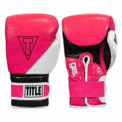 Load image into Gallery viewer, New TITLE GEL E-Series Training/Sparring Gloves 14oz Pink
