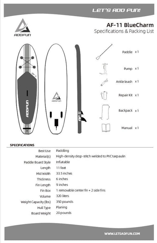 New C&S Sporting Goods 10'6" Inflatable SUP Kit