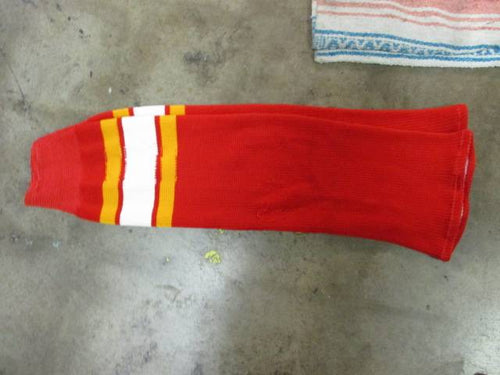 Used Senior Hockey SOCKS Red/Yellow