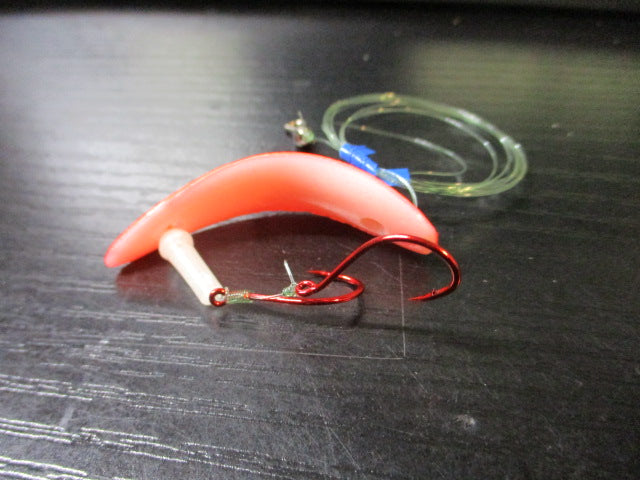 Load image into Gallery viewer, Used Hot Spot Apex 1&quot; Kokanee Flourescent Orange Trolling Spoon Lure
