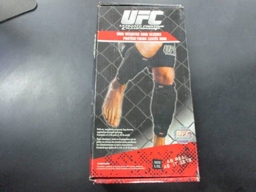 New UFC MMA Weighted 2.5lb Pair Shin Sleeves Size Large/XL