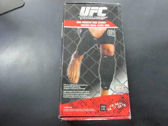 Load image into Gallery viewer, New UFC MMA Weighted 2.5lb Pair Shin Sleeves Size Large/XL
