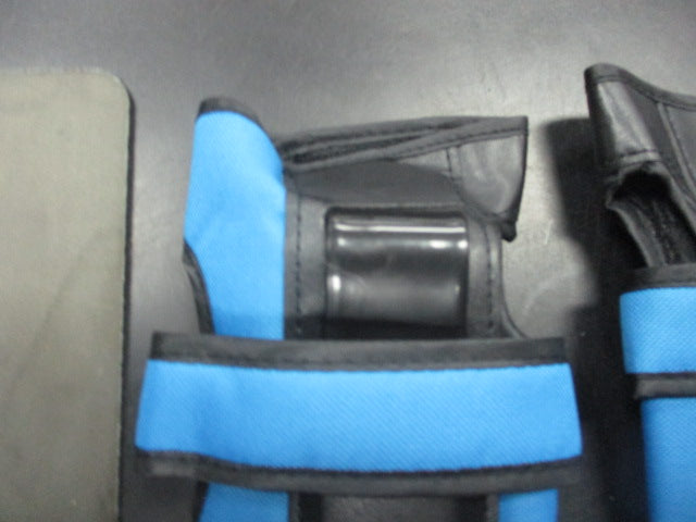 Load image into Gallery viewer, New Black/Blue Skating Wrist Guards Size XL
