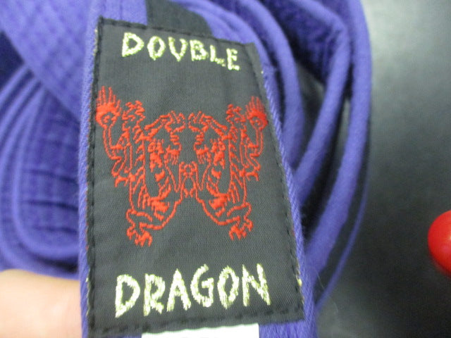 Load image into Gallery viewer, Used Double Dragon Purple Karate Belt Size 5
