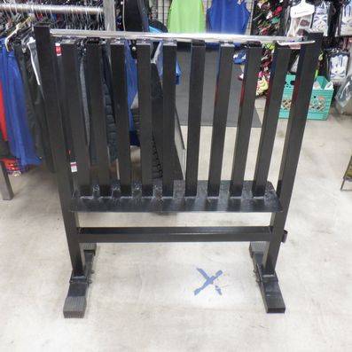 Used 10 Row Neoprene Dumbbell Rack