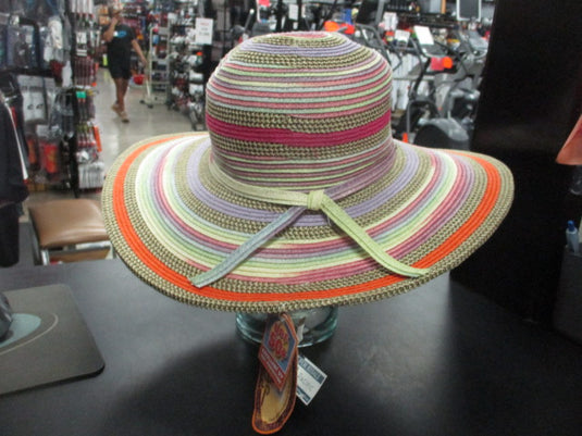 Scala Multi Tone Paper Braid Hat UPF 50+