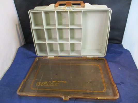 Vintage MAGNUM By PLANO Double Sided Portable Fishing Tackle Box Organizer