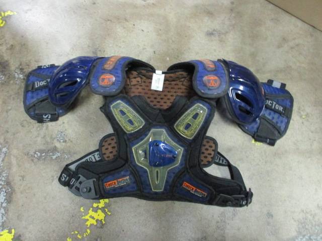 Load image into Gallery viewer, Used Shock Doctor Da Vinci Lacrosse Shoulder Pads Size Medium
