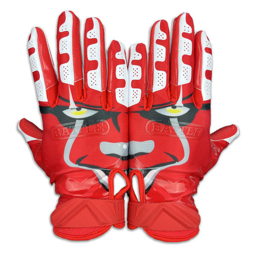 Load image into Gallery viewer, New Battle Clown Cloaked Football Receiver Gloves Youth Size XL
