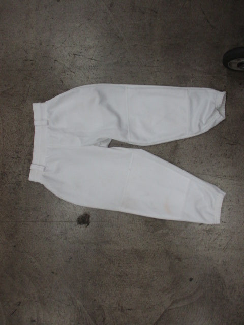 Load image into Gallery viewer, Used Easton White Elastic Bottom Baseball Pants Youth Medium
