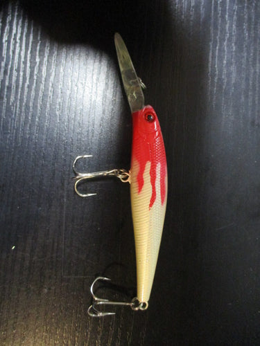 Used Flaming Red Head Fish Jerk Bait