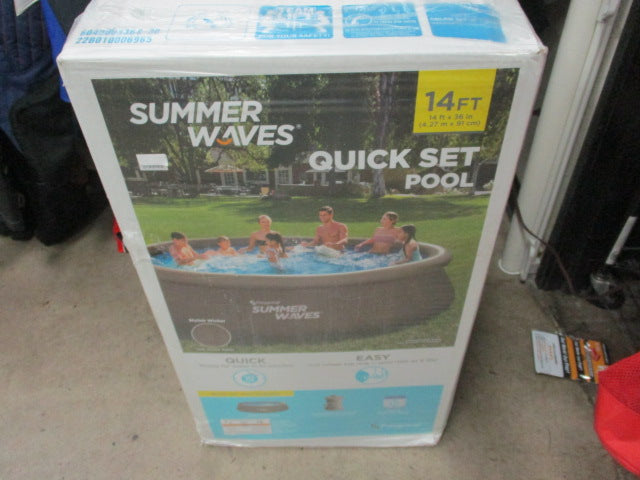 Load image into Gallery viewer, Summer Waves Quick Set Pool 14 ft x 36 in - Stylish Wicker
