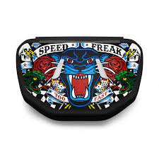 New Battle Speed Freak Chrome Football Back Plate - Youth