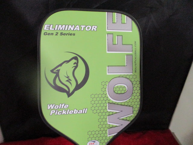 Load image into Gallery viewer, New Wolfe Eliminator Elongated Generation 2 Pickleball Paddle - Green
