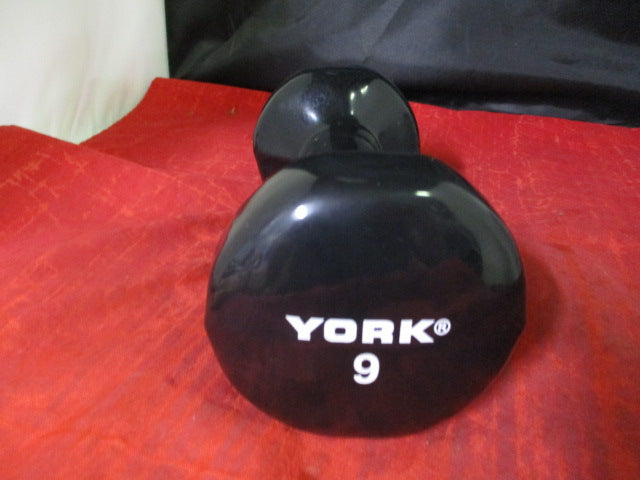 Load image into Gallery viewer, York 9lb Vinyl Coated Dumbbell
