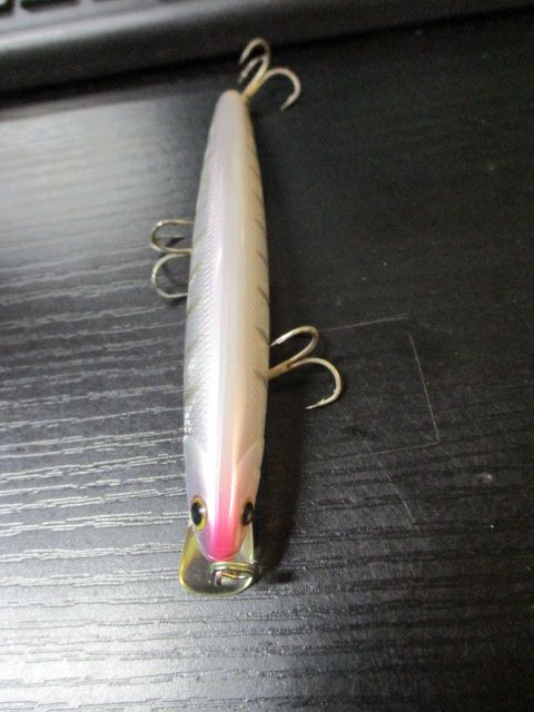 Used Lucky Craft Aurora Barred Surf Perch Jerk Bait